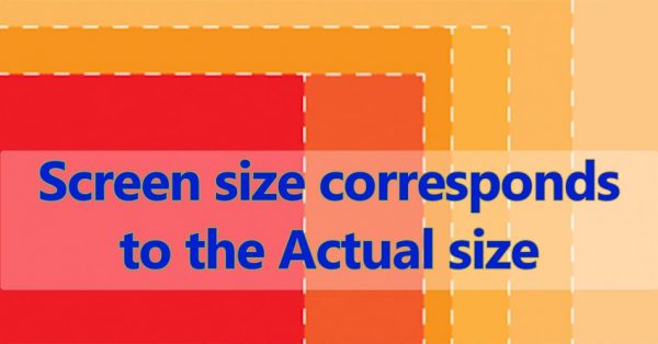 LCD screen size