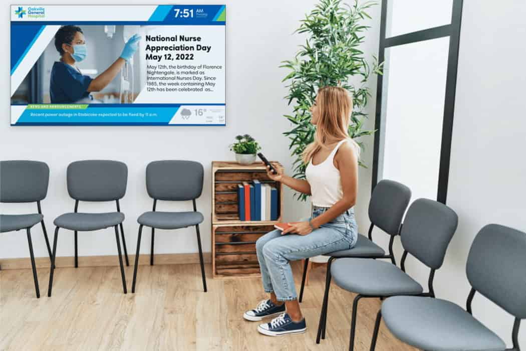 Impact of Digital signage in healthcare 103 min Impact of Digital signage in healthcare
