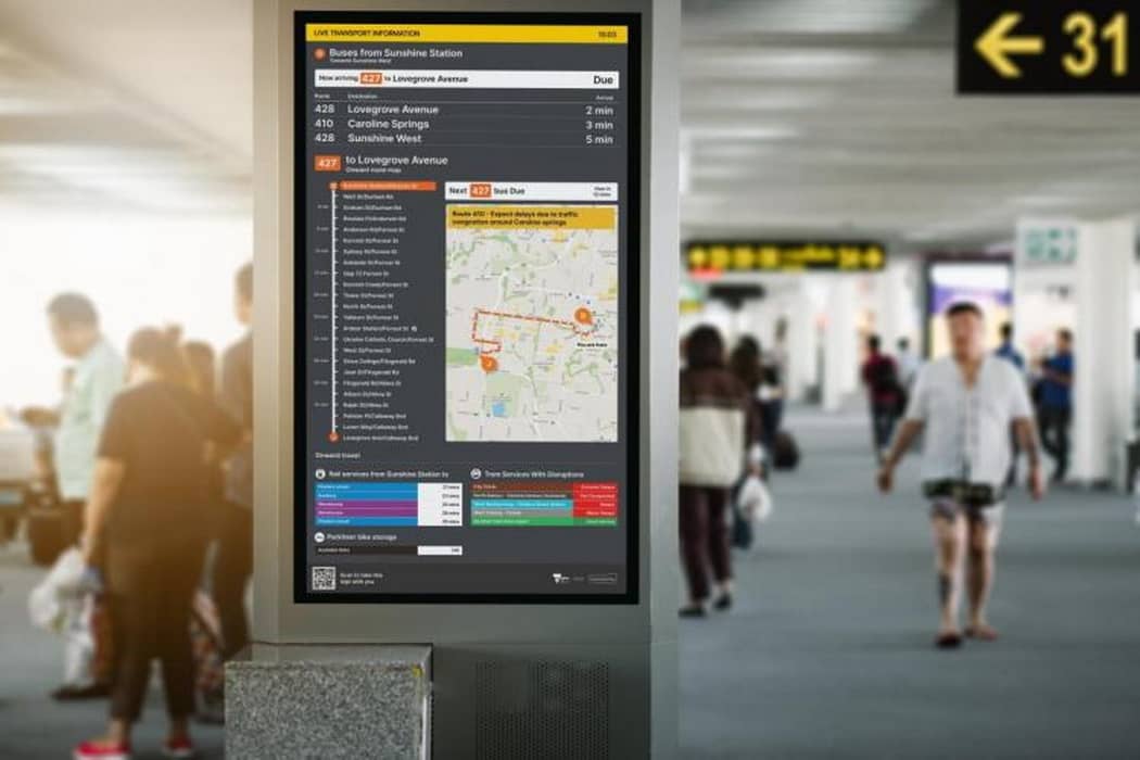 Digital Signage LCD Display in Transportation 107 min Digital Signage LCD Display in Transportation