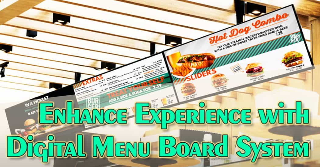Enhance Experience with Digital Menu Board System