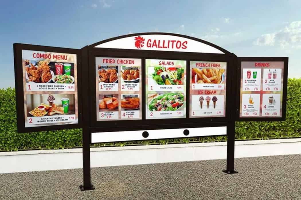 Digital menu board drive thru for Sales Growth 105 min Digital menu board drive thru for Sales Growth