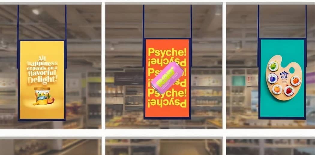 Double-Sided Hanging Digital Displays