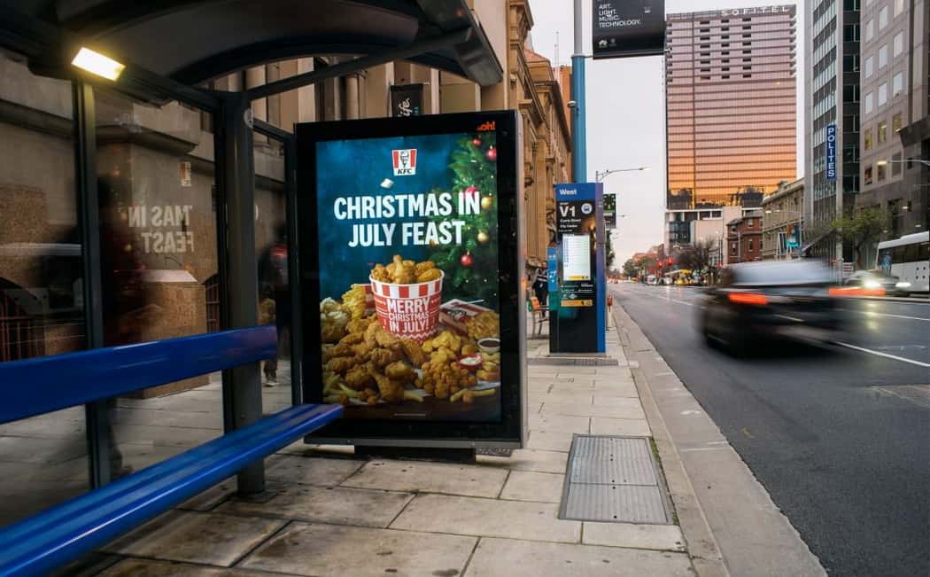 Bus Shelter Advertising Display 104 min Bus Shelter Advertising Display