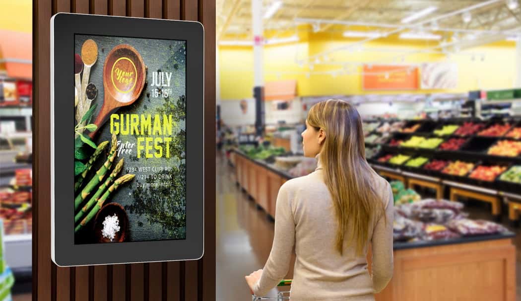 Commercial Digital Display Screens in Stores