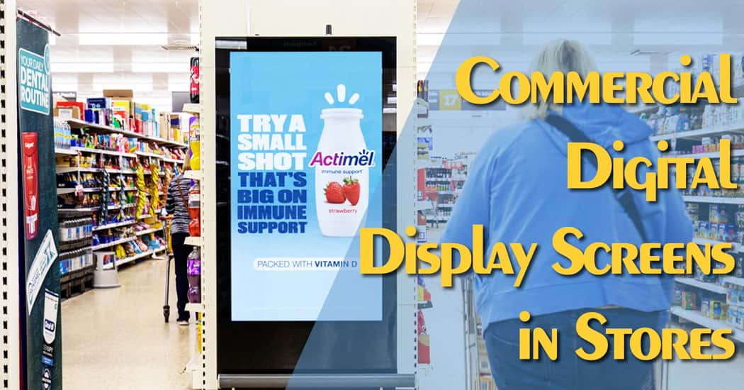 Commercial Digital Display Screens in Stores