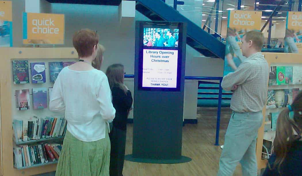 Experience with Library Interactive Displays 102 min Experience with Library Interactive Displays