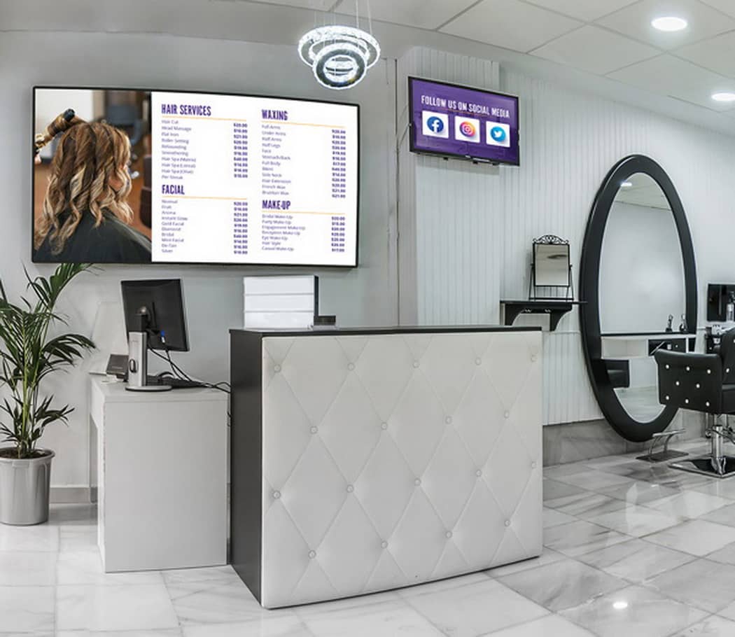 Hair Salon Digital Signage 103 min Hair Salon Digital Signage
