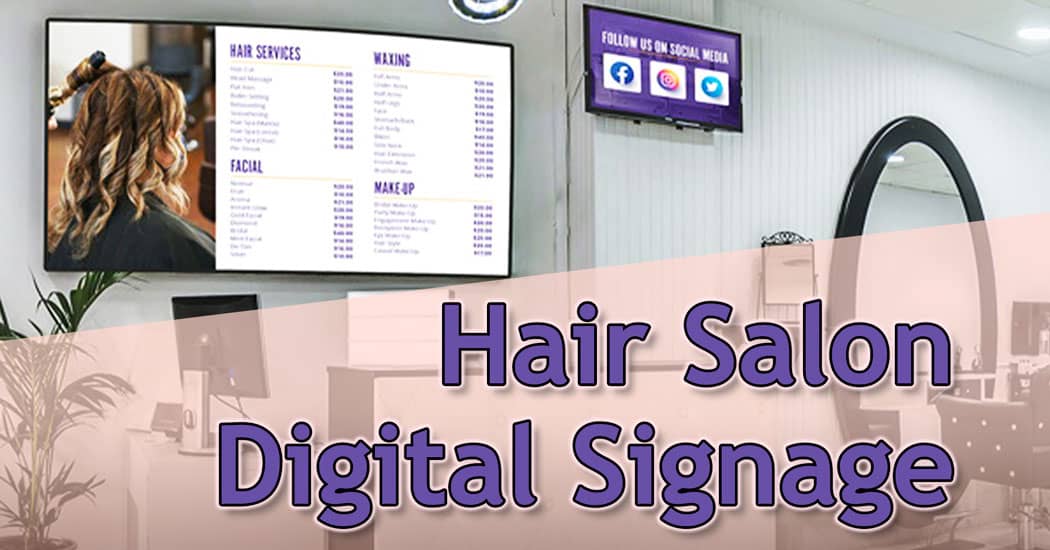 Hair Salon Digital Signage