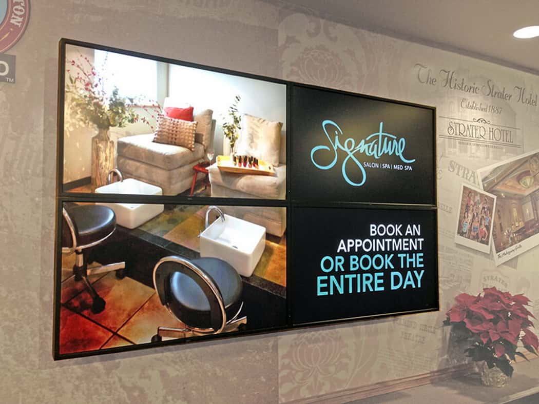 Health Spa Digital Signage 101 min Health Spa Digital Signage