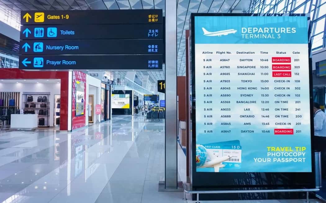 Public Transportation Digital Signage 103 min Public Transportation Digital Signage