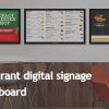 Restaurant digital signage menu board