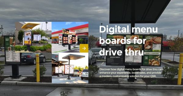 Revolutionize digital menu boards for drive thru