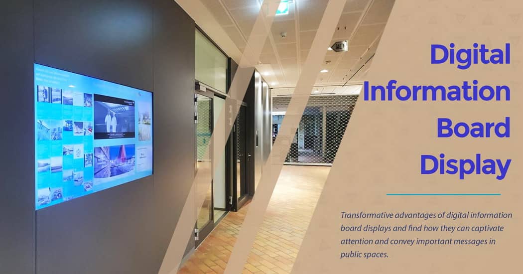 Digital Information Board Display