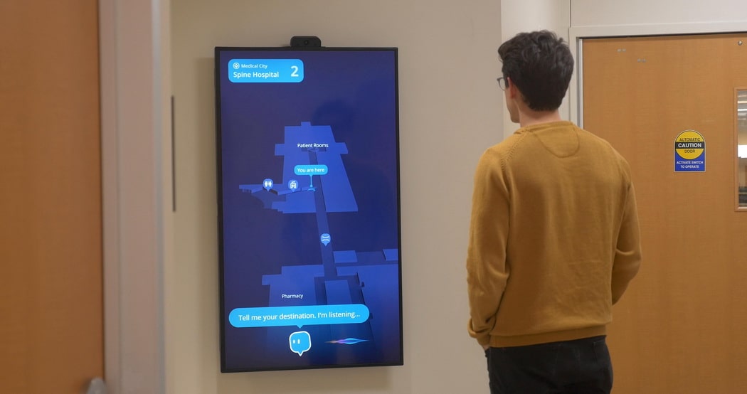 Digital Wayfinding Display for Hospital Communications