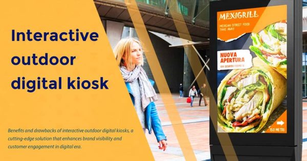 Interactive outdoor digital kiosk