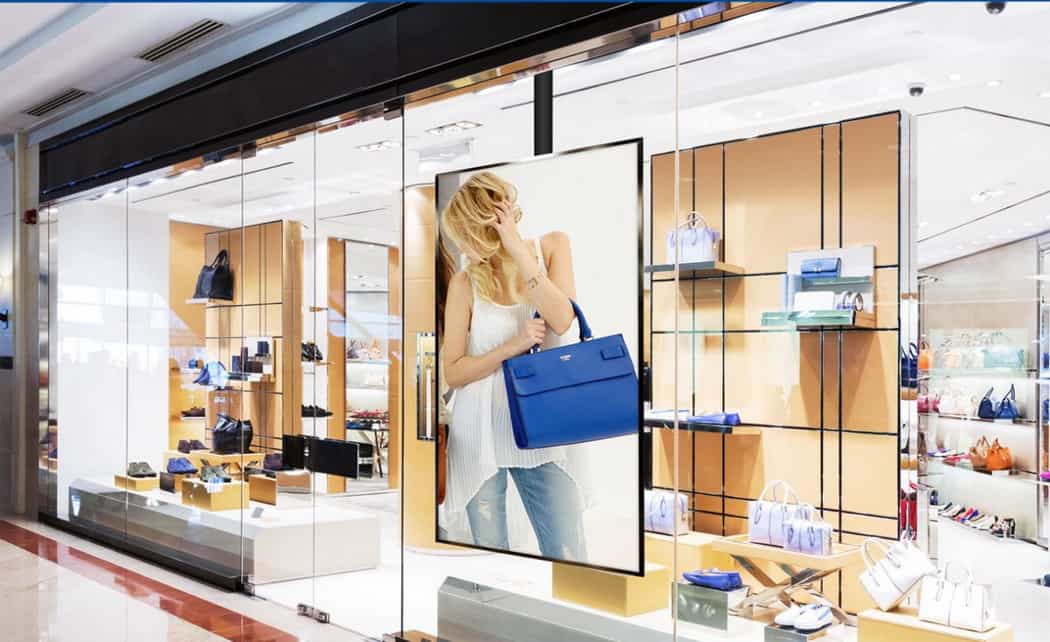 Digital signage window display 105 min Digital signage window display