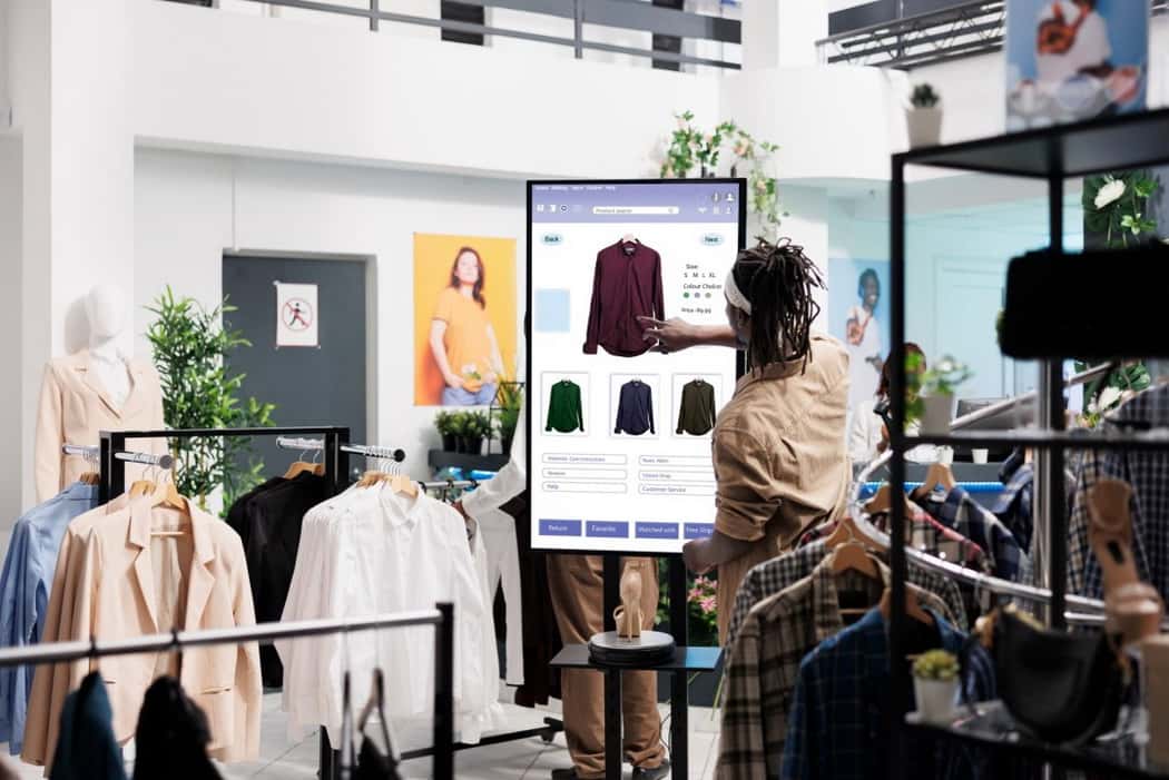 Interactive kiosk for retail