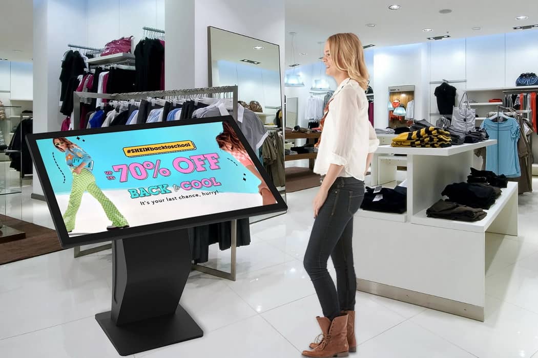 Interactive kiosk for retail