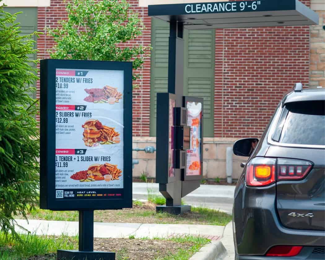 Digital drive-thru board