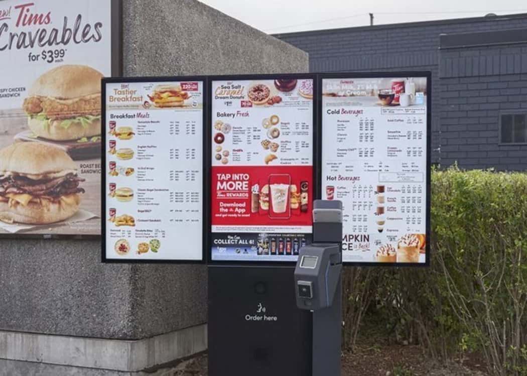 Digital drive-thru board