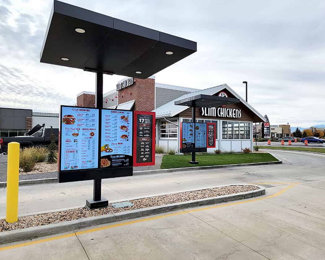 Digital drive-thru board