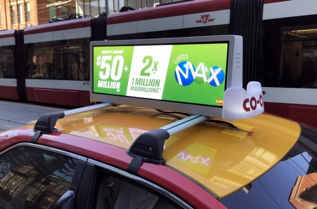 Digital taxi top displays
