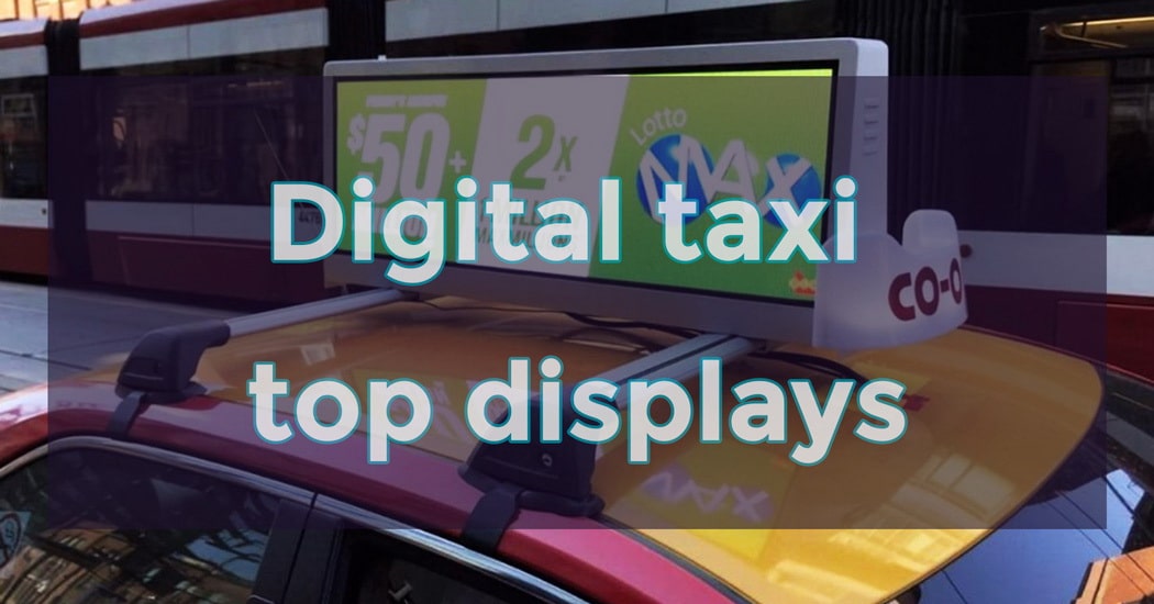 Digital taxi top displays
