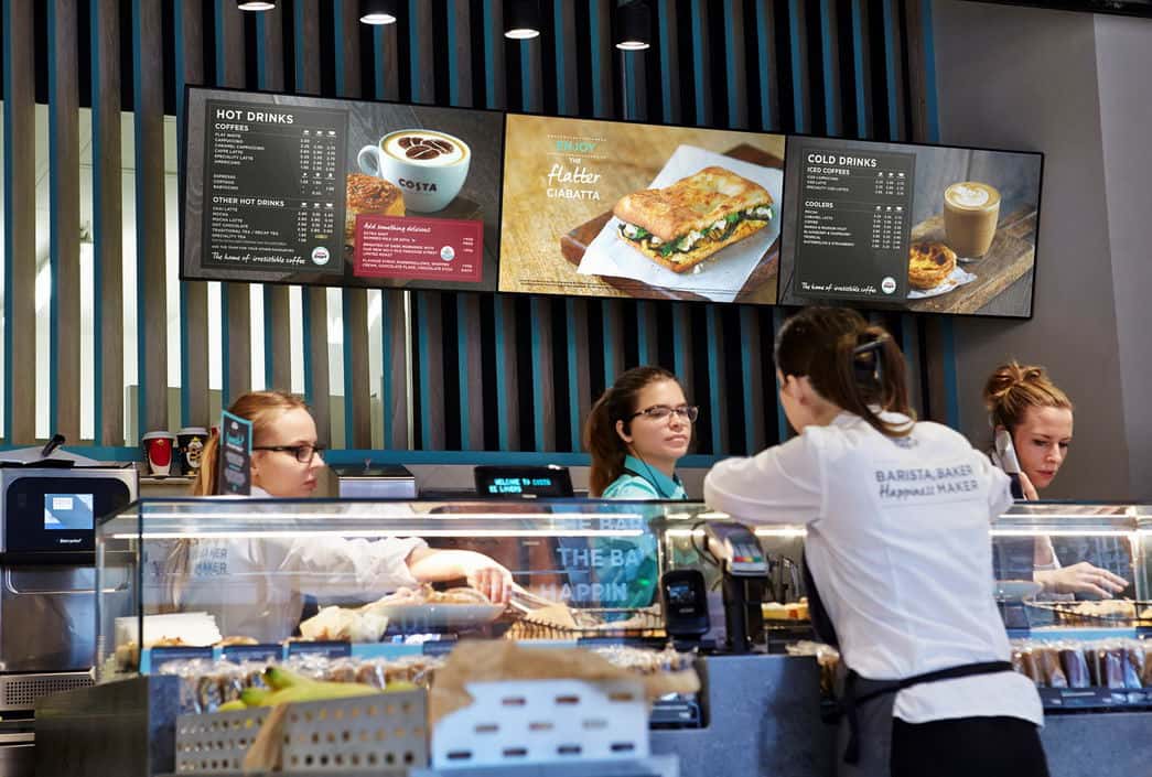 Restaurant with Digital Menu Boards