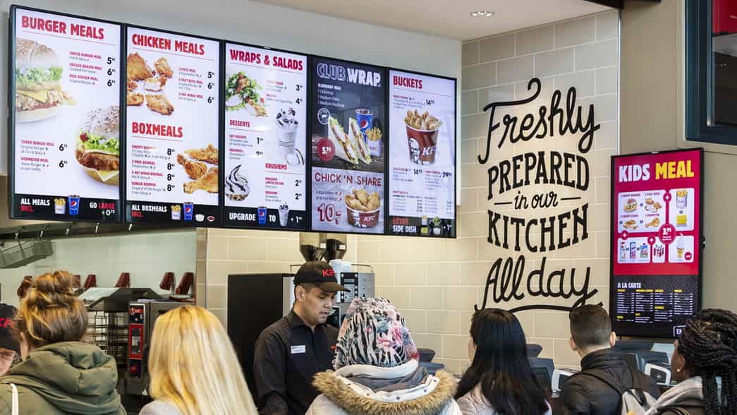 Restaurant with Digital Menu Boards