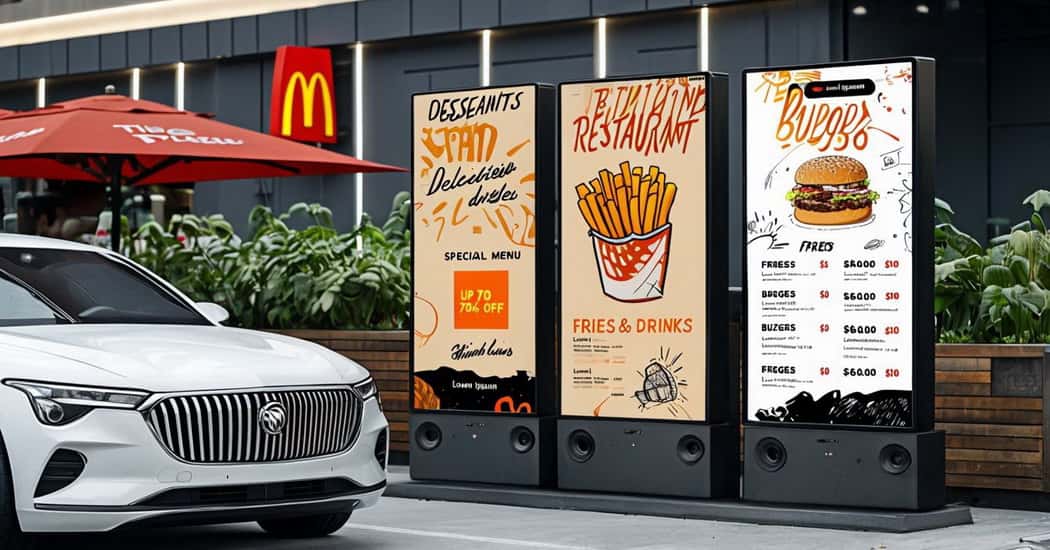 Outdoor Digital Menu Display