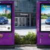 outdoor digital advertising totems