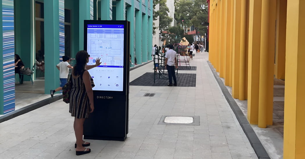 Freestanding Digital Wayfinding Kiosks