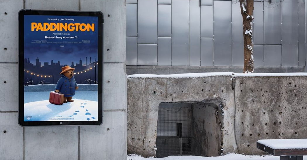 Outdoor advertising digital screens