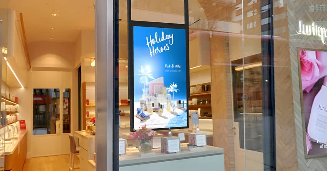 window digital signage display