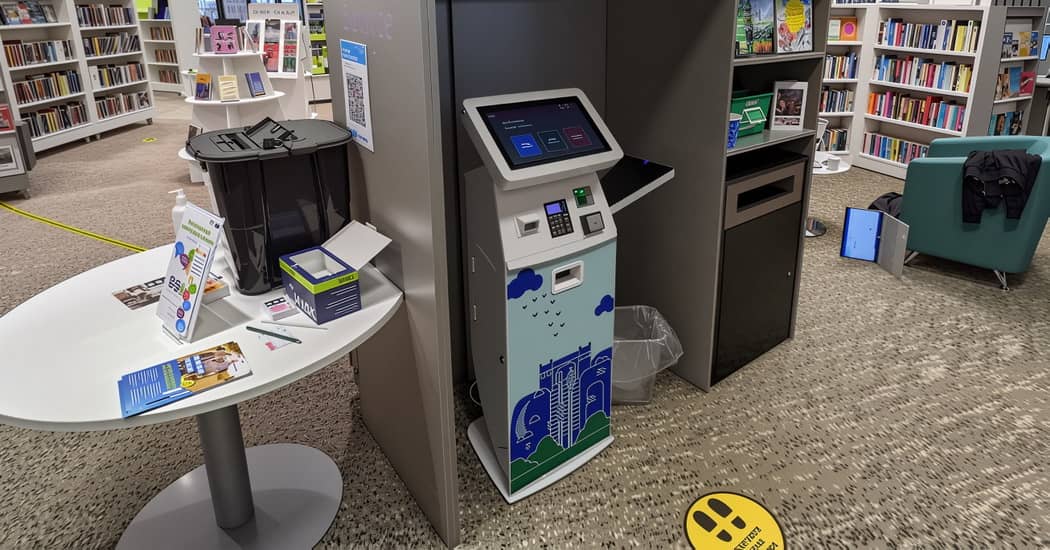 library interactive kiosks