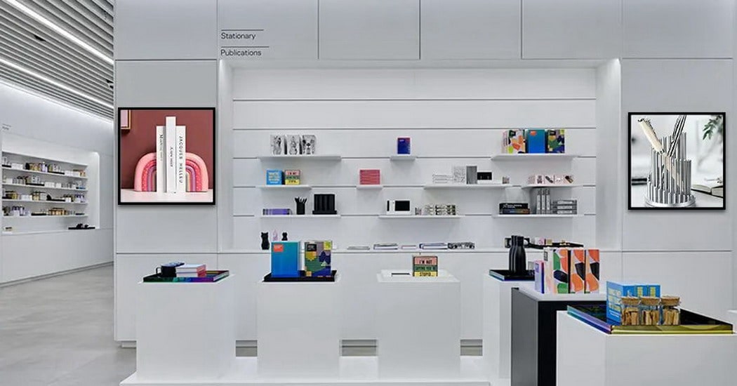 square digital signage display