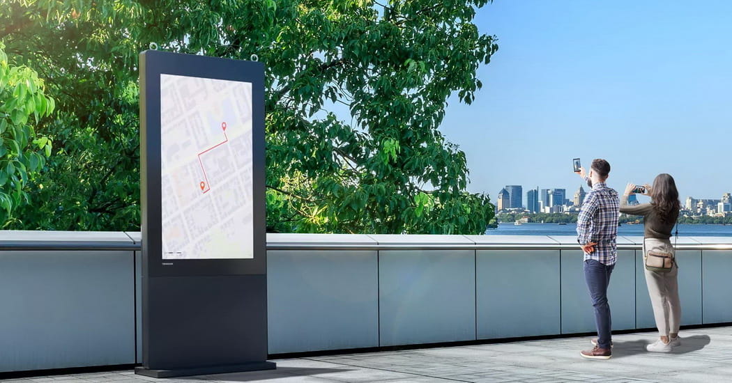 Outdoor Digital Signage totems