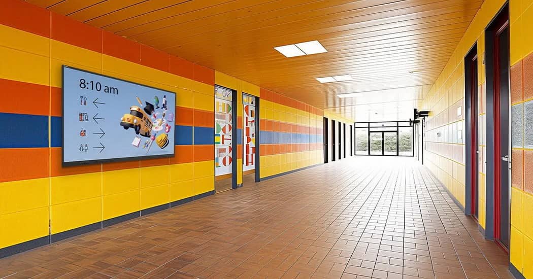 digital display boards in schools