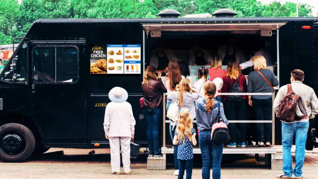 Food Truck Digital Menu Boards 102 min Food Truck Digital Menu Boards