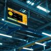 Interactive warehouse digital signage