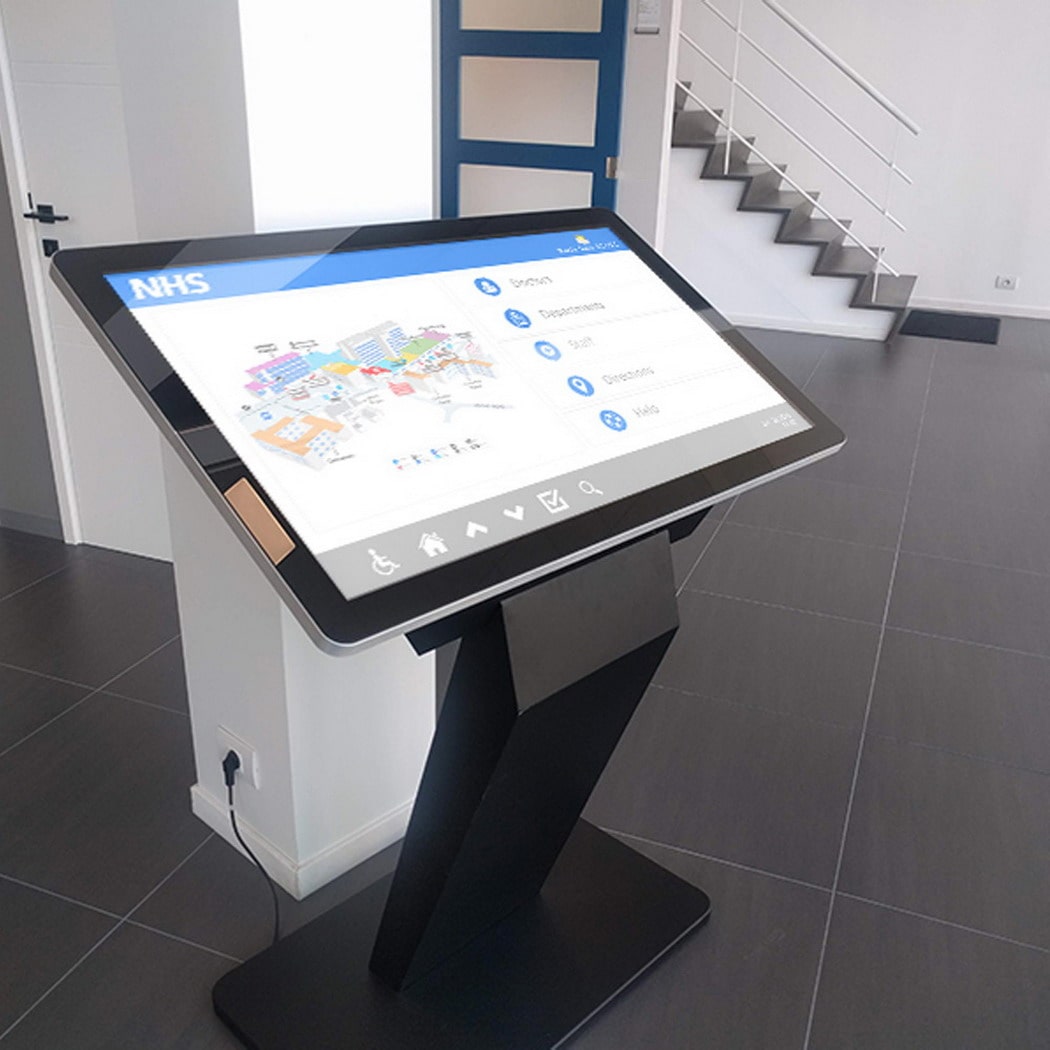 Wayfinding touch screen kiosk