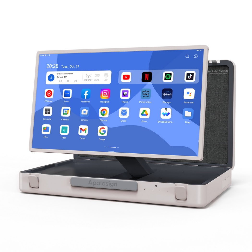 Briefcase design touch screen